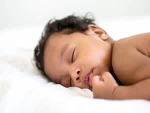 stock photo of a baby sleeping soundly