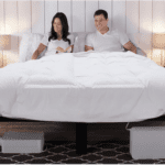 Couple in bed with BedJet 3